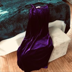 ❤️Gorgeous deep Purple velvet long  formal dress